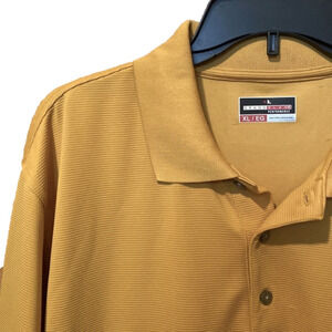 GRAND Slam mustard textured performance polo